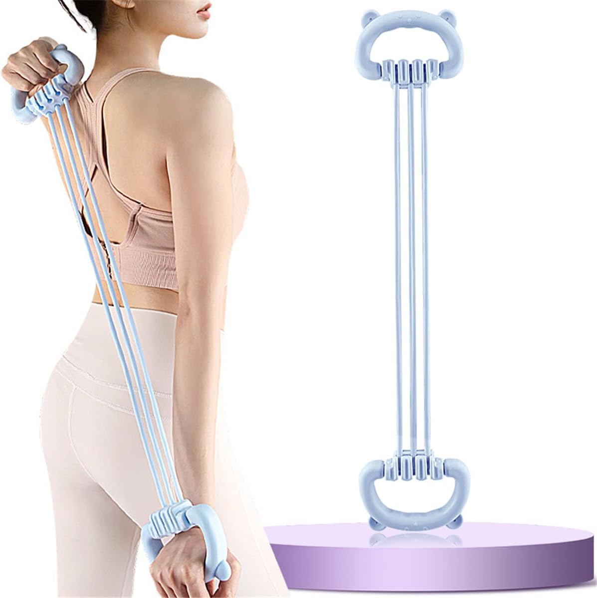 Pilates Yoga Stretching - Figure 8 Resistance Bands for Women