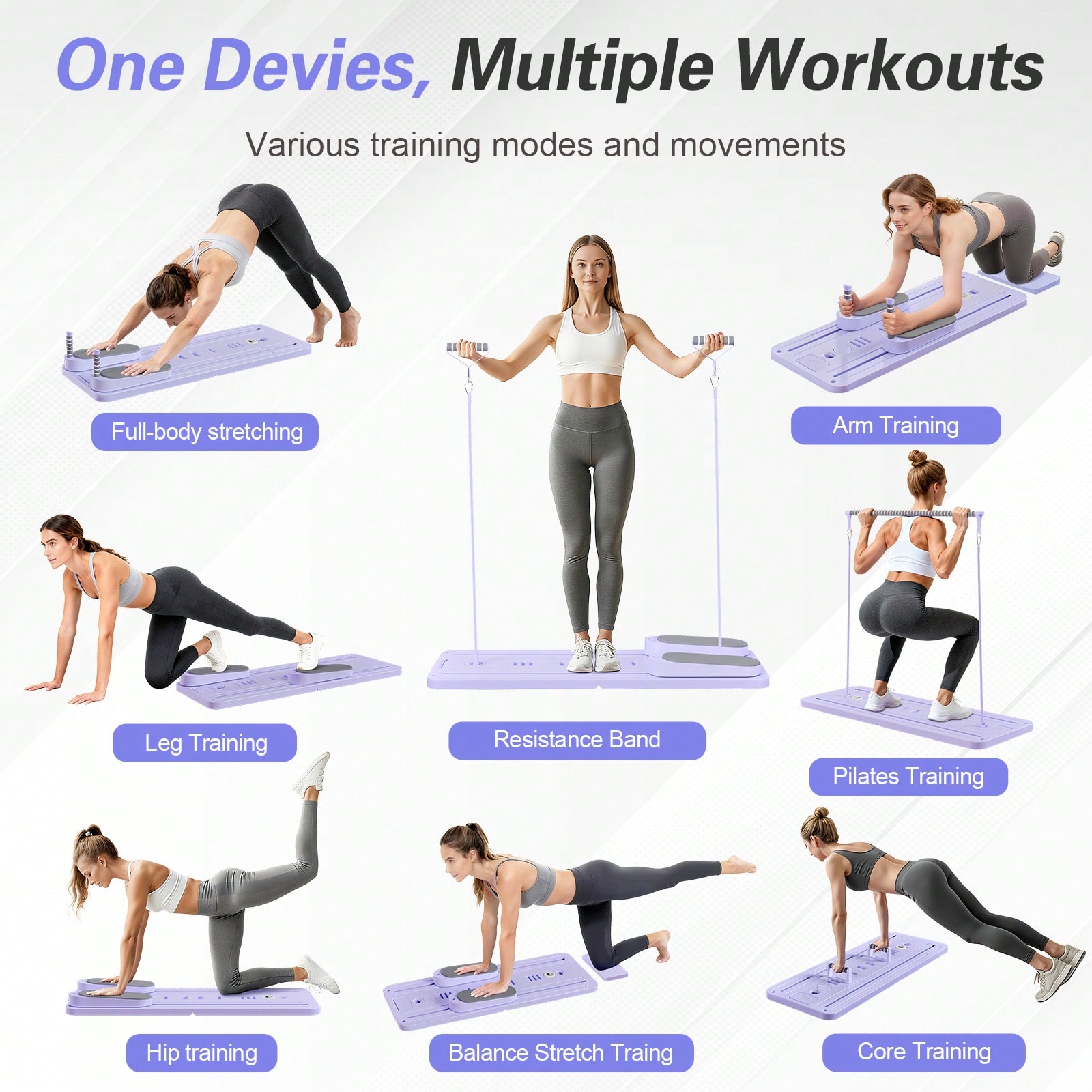 Pilates Reformer With Bar, Pil - огляд і ціна Pilates & Yoga Elastic Band