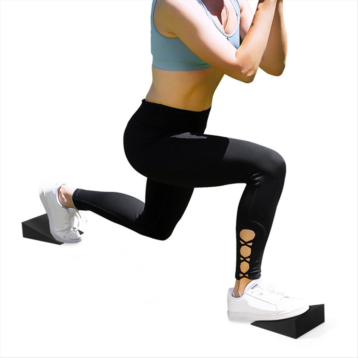 ABXY 2Pcs Yoga Wedge Blocks EV - огляд і ціна Pilates Yoga Exercises