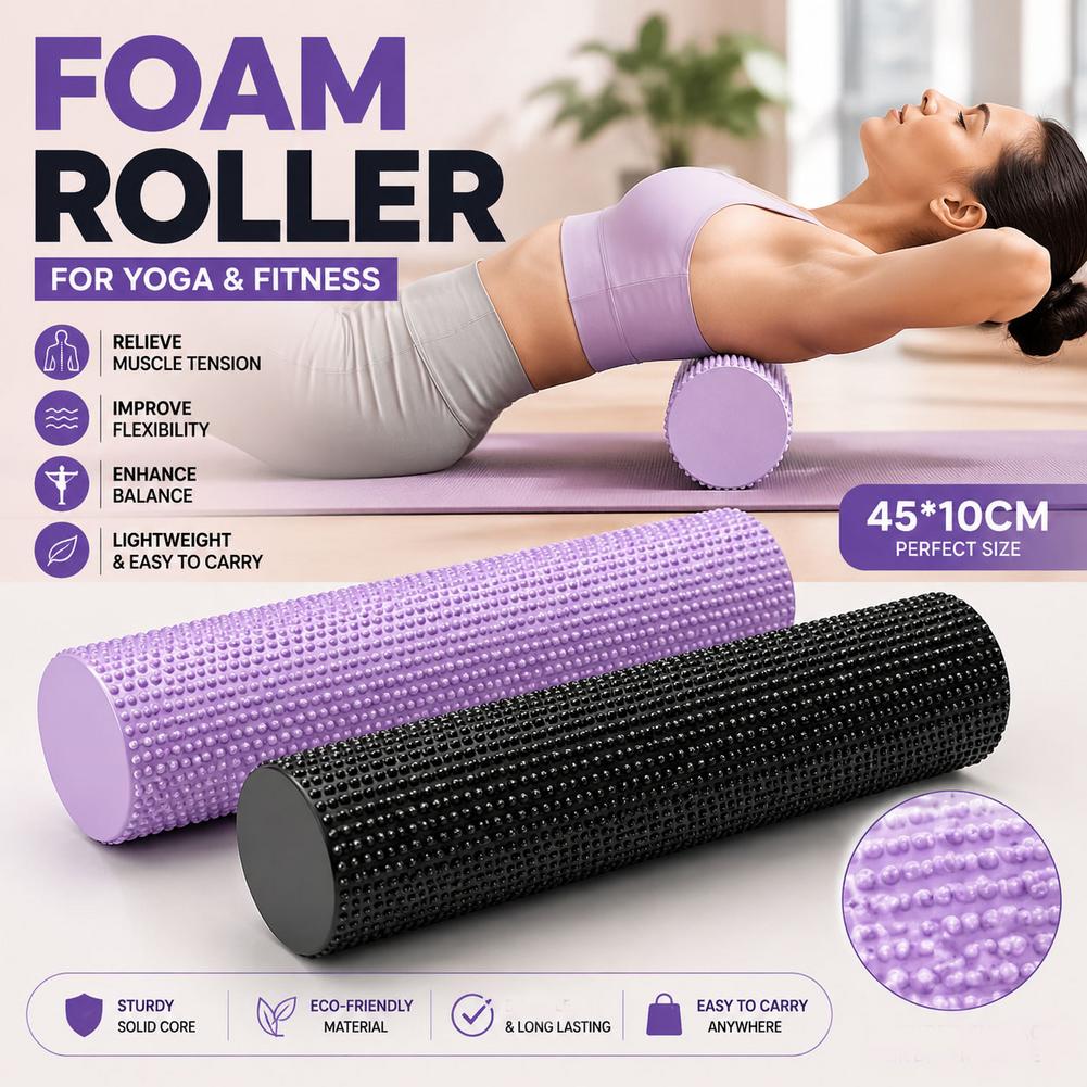EVA High Density Yoga Foam Rol - огляд і ціна Pilates Yoga Exercises